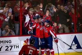 Caps beat Bruins 2-1 to even series