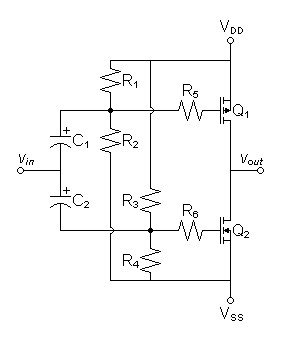 push-pull common source amplifier SPICE