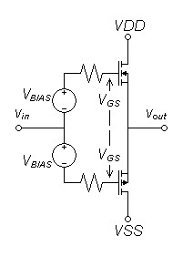 mosfet push-pull follower