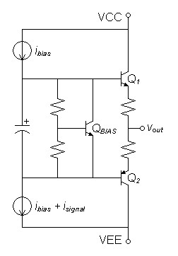 current driven emitter follower